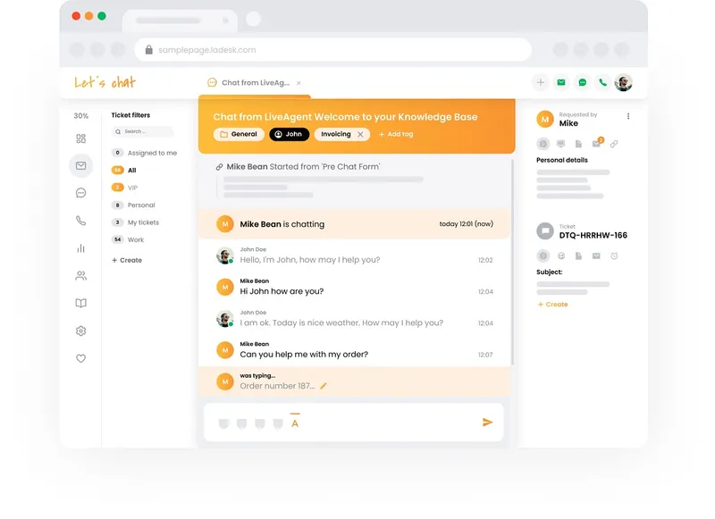 LiveAgent Live Chat