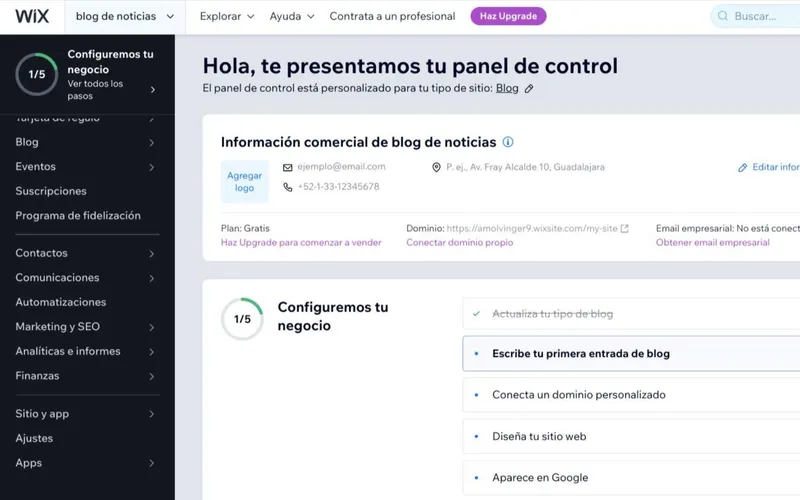 Plataforma Wix