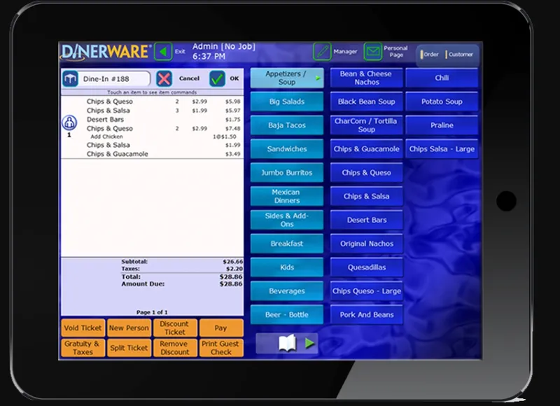 Dinerware POS