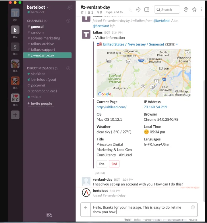 Talkus Live Chat