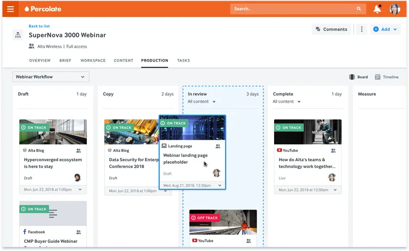 Percolate Marketing RRSS