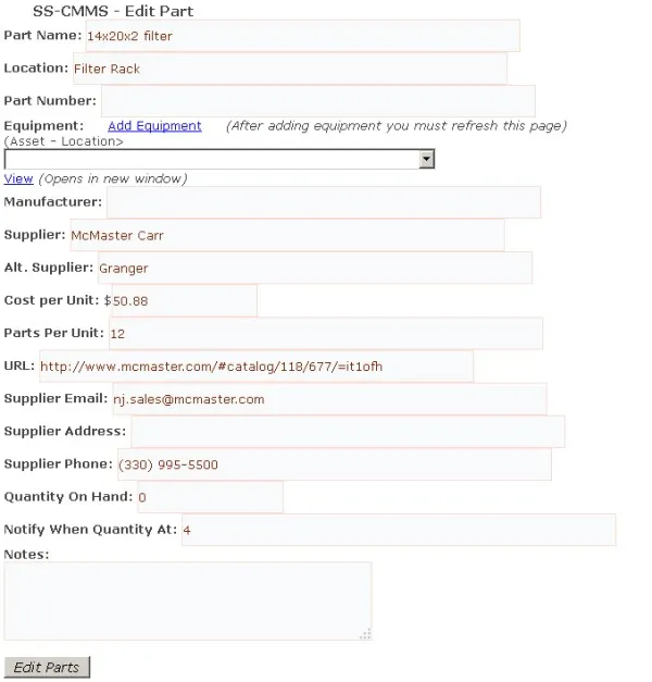 SS-CMMS Software