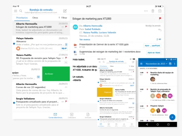 Calendario Microsoft