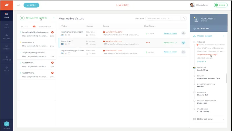 Formilla Live Chat