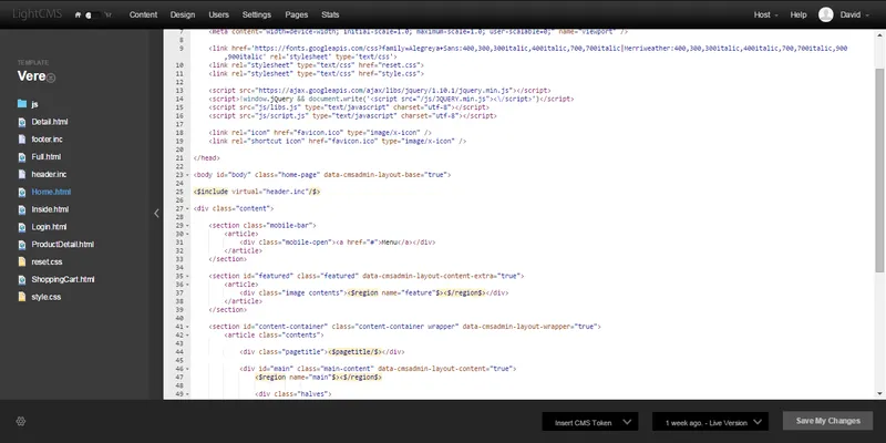 LightCMS