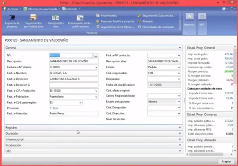 Quonext ERP Proyectos
