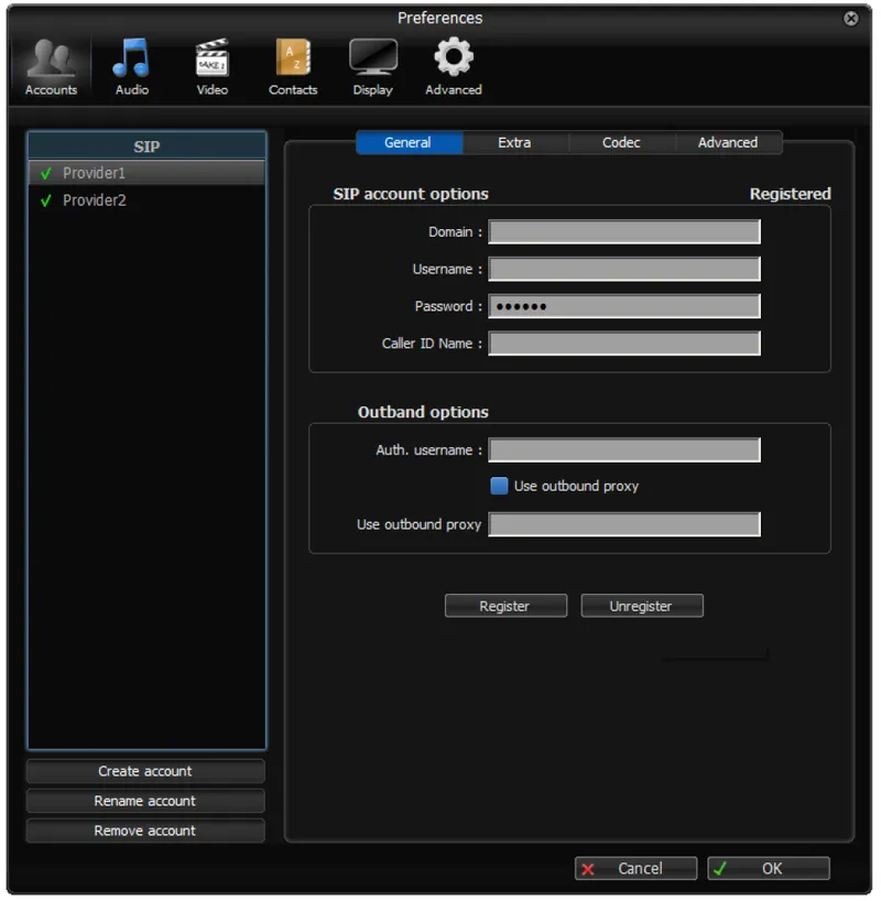Zoiper Software VoIP