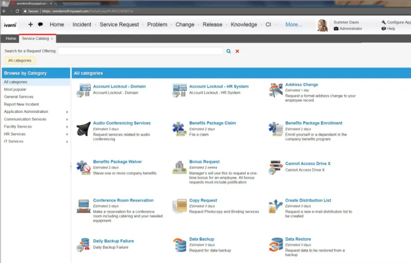 Ivanti ITSM Service Desk