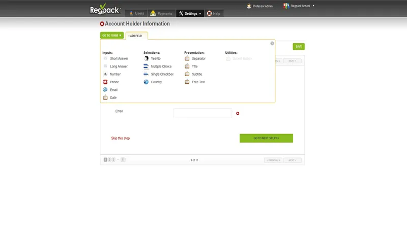 Regpack Eventos