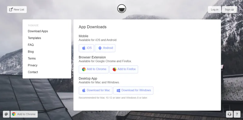 Taskade Lista de Tareas