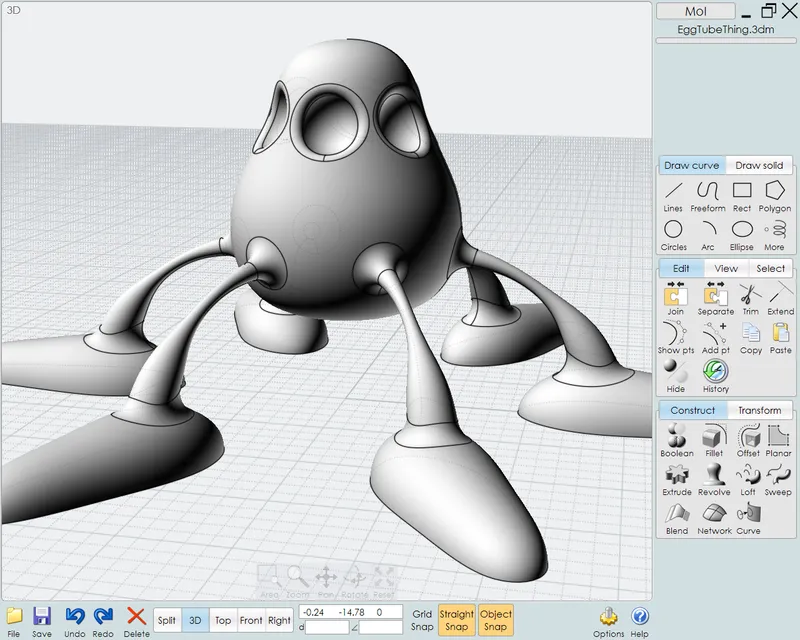 MoI Software Modelado 3D