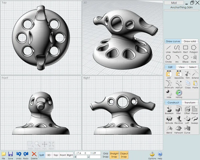 MoI Software Modelado 3D