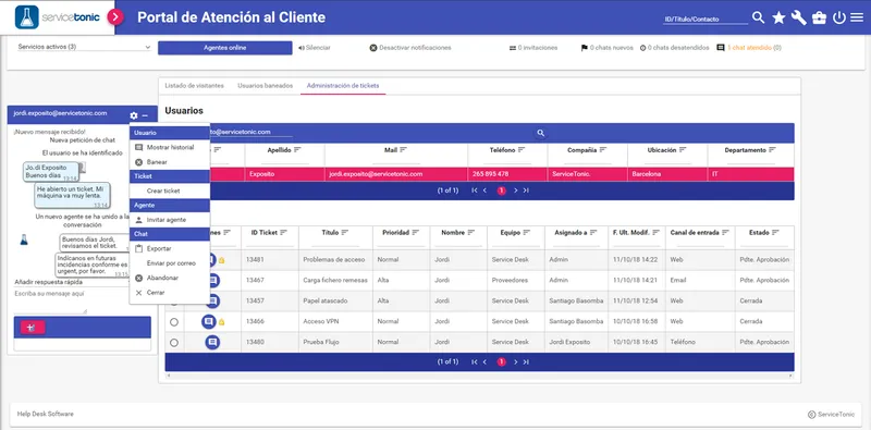 ServiceTonic Chat