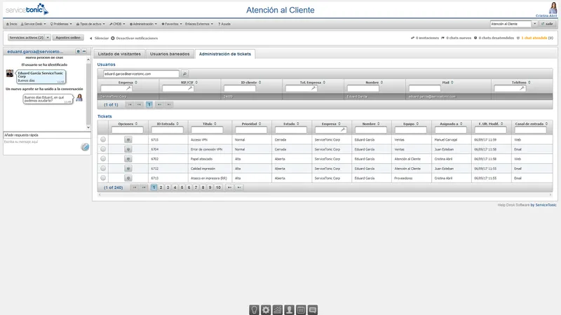 ServiceTonic Chat
