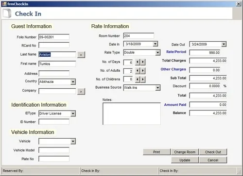 WINHMS Software Hotelería
