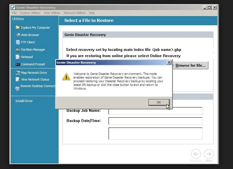 Genie Backup Manager