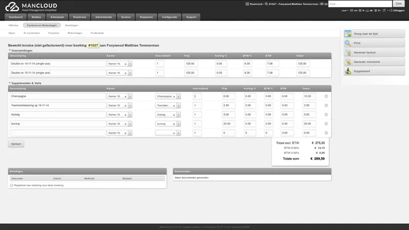 Mancloud Hotel Software