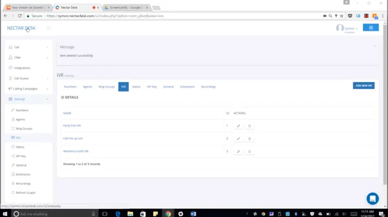 IVR Nectar Desk