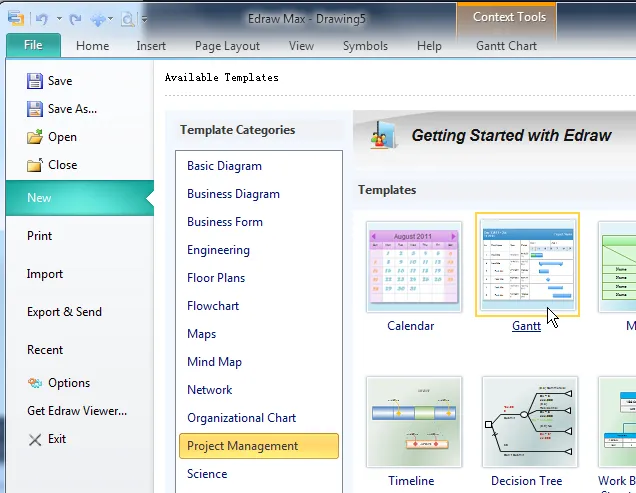Edraw Gantt Chart