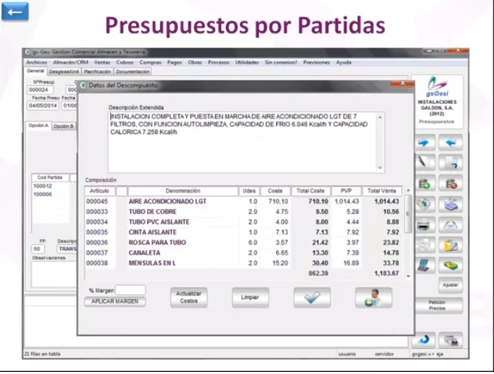 Galdon ERP Construcción